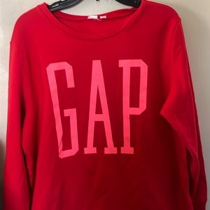 red Gap crewneck sweatshirt